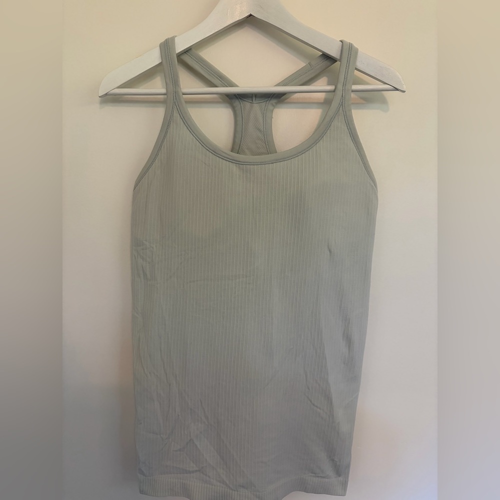 Lululemon Athletica Ebb to Street Light Gray Tank Top